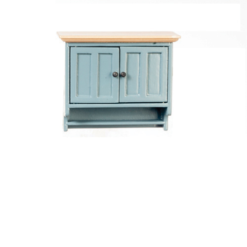 Rs Upper Cabinet, Blue, Oak